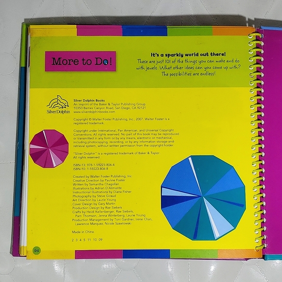 "101 Things to Make and Do with Jewels" - Silver Dolphin Books (Craft Idea Book) - Picture 9 of 10